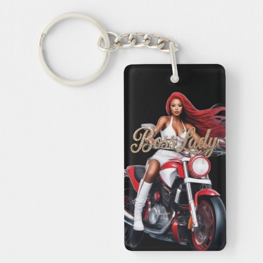 Sleutelkoord van Acryl voor de Baas Dame Sleutelhanger (Voorkant)