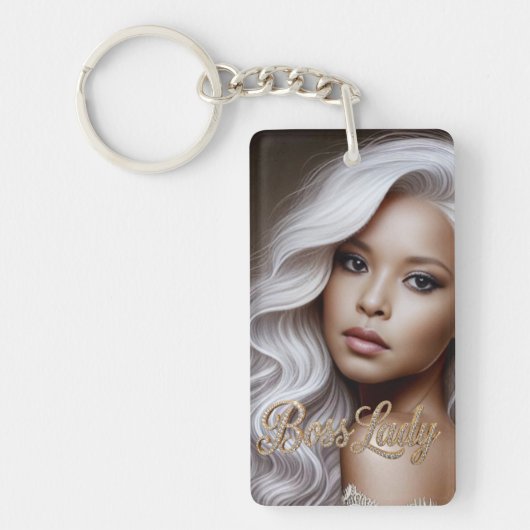 Sleutelkoord van Boss Lady Acryl Sleutelhanger (Voorkant)
