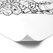 Sleutelkop Doodle 2 Poster (Hoek)