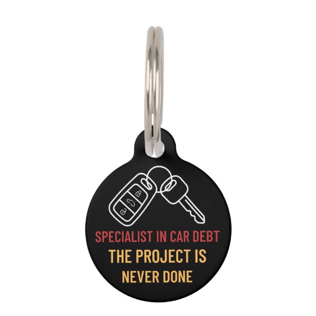 Sleutelkunst in de auto-industrie: het project is  huisdierpenning (Voorkant)