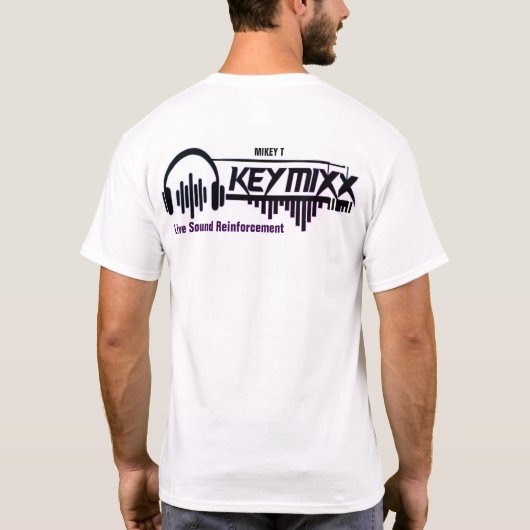 SLEUTELMIX. Officiële Basic Donker T-shirt (Achterkant)
