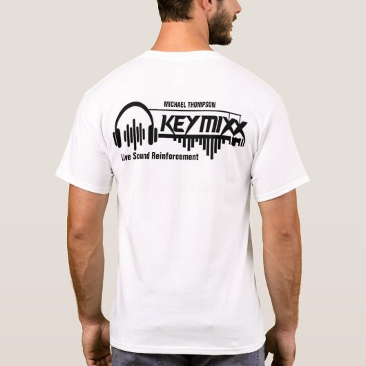 SLEUTELMIX. Officiële Basic Donker T-shirt (Achterkant)