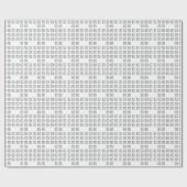 Sleutelnummers van de braille-computer cadeaupapier (Vlak)