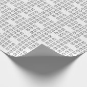 Sleutelnummers van de braille-computer cadeaupapier (Hoek)