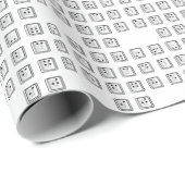 Sleutelnummers van de braille-computer cadeaupapier (Rol Hoek)