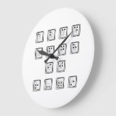 Sleutelnummers van de braille-computer grote klok (Hoek)