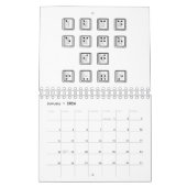 Sleutelnummers van de braille-computer kalender (Jan 2026)