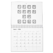 Sleutelnummers van de braille-computer kalender (Mar 2026)