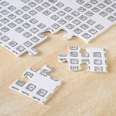 Sleutelnummers van de braille-computer legpuzzel (Zijkant)