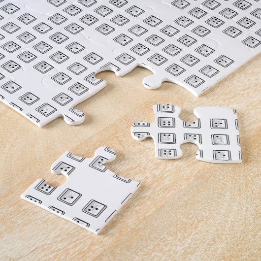 Sleutelnummers van de braille-computer legpuzzel (Zijkant)