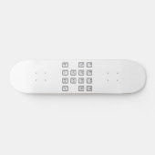 Sleutelnummers van de braille-computer persoonlijk skateboard (Horizontaal)