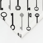  sleutelpatroondeken fleece deken (Hoek)