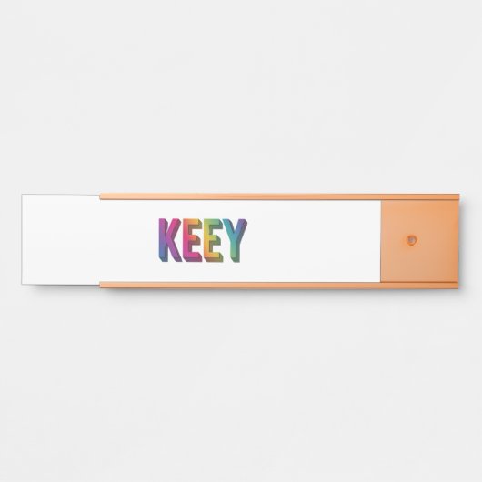 sleutelplaatontwerp deurbordje (Voorkant)