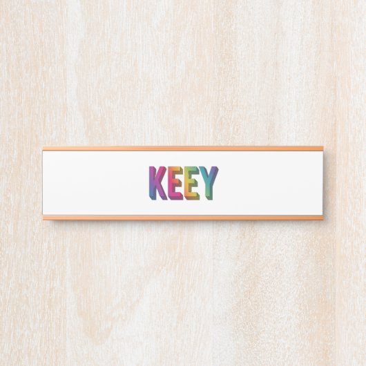 sleutelplaatontwerp deurbordje (Voorkant)