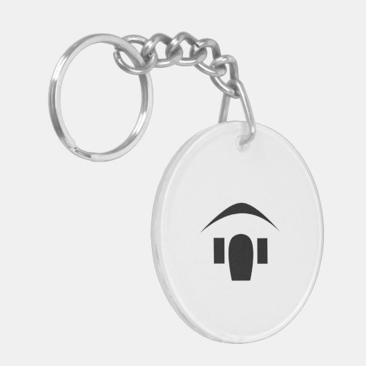 Sleutelpoort "Kom met me mee leven" Sleutelhanger (Voorkant Links)