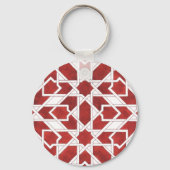 Sleutelportret Marokkaanse mozaïek rood ZELLIGE Sleutelhanger (Voorkant)