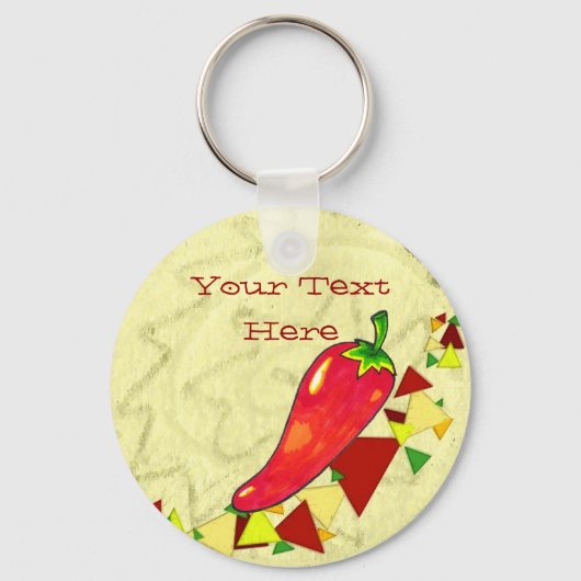 Sleutelring Hete Peper Sleutelhanger (Voorkant)