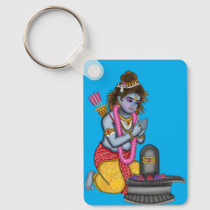 Sleutelring Kind Rama aanbidt Shiva Sleutelhanger