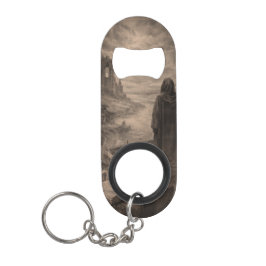 Sleutelring met flesopener in de vorm van een dood mini flessenopener