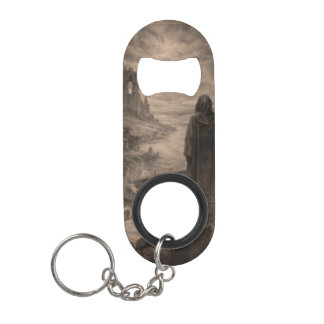 Sleutelring met flesopener in de vorm van een dood mini flessenopener