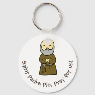 Sleutelring Sint-Padre Pio Sleutelhanger