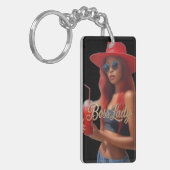 Sleutelring van acryl Boss Lady Sleutelhanger (Voorkant Links)