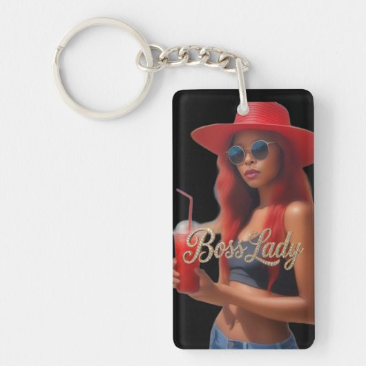 Sleutelring van acryl Boss Lady Sleutelhanger (Voorkant)