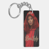 Sleutelring van Boss Lady Acryl Sleutelhanger (Voorkant Links)