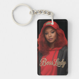 Sleutelring van Boss Lady Acryl Sleutelhanger