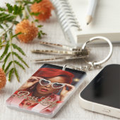 Sleutelring van Boss Lady Acryl Sleutelhanger (Voorkant Rechts)