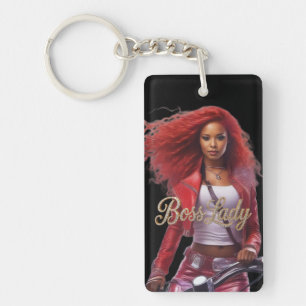 Sleutelring van Boss Lady Acryl Sleutelhanger