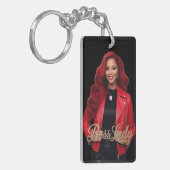 Sleutelring van Boss Lady Acryl Sleutelhanger (Voorkant Links)