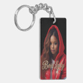 Sleutelring van Boss Lady Acryl Sleutelhanger (Voorkant Links)