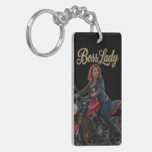 Sleutelring van Boss Lady Acryl Sleutelhanger (Voorkant Links)