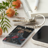 Sleutelring van Boss Lady Acryl Sleutelhanger (Voorkant Rechts)