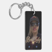 Sleutelring van Boss Lady Acryl Sleutelhanger (Voorkant Links)