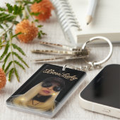 Sleutelring van Boss Lady Acryl Sleutelhanger (Voorkant Rechts)