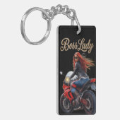 Sleutelring van Boss Lady Acryl Sleutelhanger (Voorkant Links)