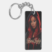 Sleutelring van Boss Lady Acryl Sleutelhanger (Voorkant Links)