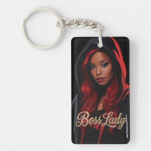 Sleutelring van Boss Lady Acryl Sleutelhanger