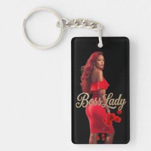 Sleutelring van Boss Lady Acryl Sleutelhanger