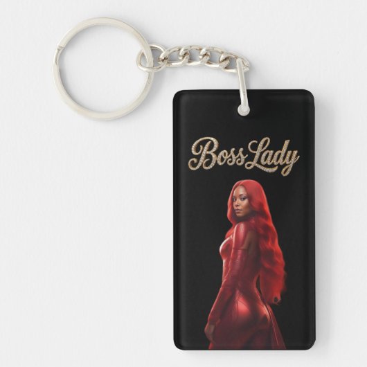 Sleutelring van Boss Lady van Acryl Sleutelhanger (Voorkant)