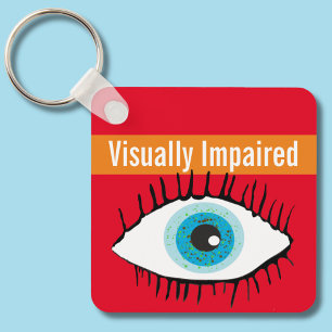 Sleutelring voor visueel gehandicaptencontact sleutelhanger