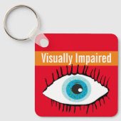 Sleutelring voor visueel gehandicaptencontact sleutelhanger (Voorkant)