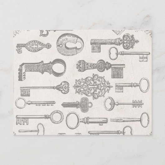  sleutels Adreswijziging Post Kaart (Voorkant)