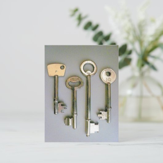 Sleutels Briefkaart (Staand voorkant)