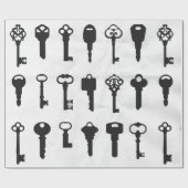 sleutels cadeaupapier (Vlak)