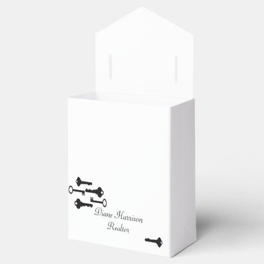  sleutels geschenkdoos bedankdoosjes (Geopend)