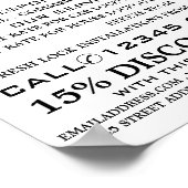 Sleutels & hangslot, slotenmaker Adverteren Poster (Hoek)