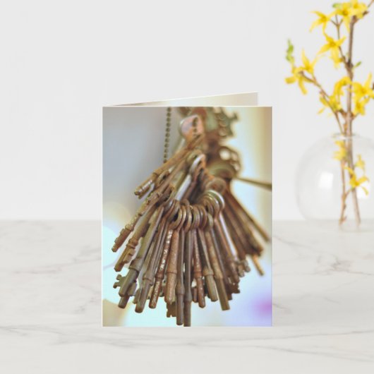  sleutels kaart (Gele Bloem)